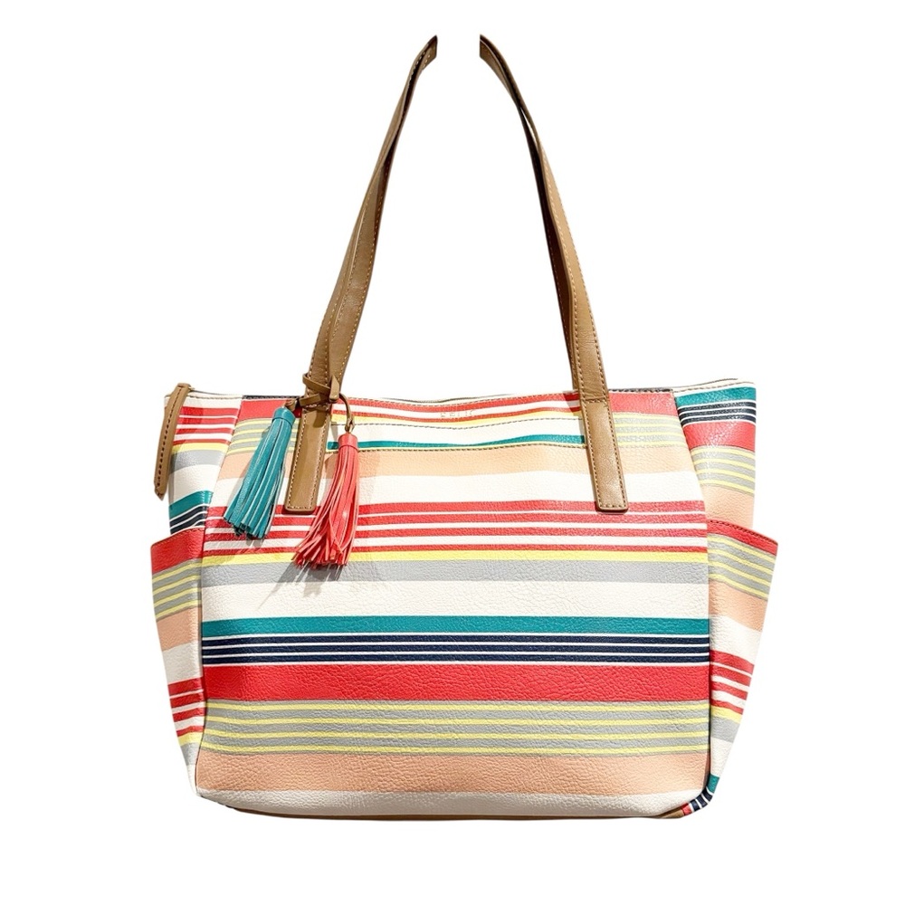 Relic by Fossil Striped Tote Bag – “Happy Day” Collection
